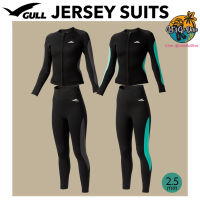 GULL? Jersey Suits 2.5mm for Women - Wetsuit เพื่อผู้หญิง ใส่ง่าย อุ่น เข้าทรงสวย เนื้อนุ