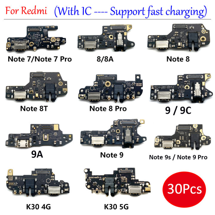 30หน่วย-usb-ช่องเสียบพอร์ต-caj-pennyambung-mikrofon-mengecas-papan-flex-สำหรับ-k30-redmi-4g-5g-9-9a-8-8a-nota-9t-7-pro-8t-9s-pro