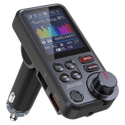 2X BT93 Car Mp3 Player U Disk Music Bluetooth 5.0 FM Transmitter EQ Mode Adjustment USB Car Fast Charge