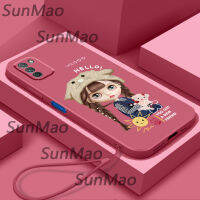 เคสโทรศัพท์ Poco m3 ซิลิโคนอ่อนนุ่มปกหมวกออกแบบปกสำหรับสาว