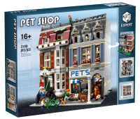 Street View Series Pet Shop 10218 Adult Difficulty Assembling Chinese Building Block Toys 15009
