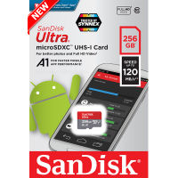 Sandisk Ultra microSDXC Class10 A1 256GB อ่าน 120MB/s (SDSQUA4-256G-GN6MN) Memory เมมโมรี่การ์ด การ์ด กล้องติดรถยนต์ กล้องวงจรปิด กล้องหน้ารถ แท็บเล็ต โทรศัพท์ สมาร์ทโฟน