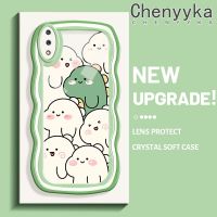 Chenyyka เคสสำหรับ เคสสำหรับ VIVO V11 V11 Pro ลายการ์ตูนไดโนเสาร์น่ารักใหม่ Colour Macaron เวฟ Border เคสมือถือกันกระแทกแบบใสนิ่มเคสโปร่งใสลายกล้องถ่ายรูปที่สร้างสรรค์เคสซิลิกาเจลฝาครอบป้องกัน