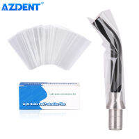 AZDENT 200ชิ้นกล่องพลาสติกแบบใช้แล้วทิ้ง LED Curing Light Guide Sleeve ทันตกรรม Light Curing Head ครอบคลุมฟิล์มป้องกัน18*67Mm