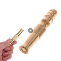 【LZ】▥✷♦  Pistola de água de alta pressão ajustável squirt bocal de pulverizador de bronze durável aspersor pulverizador de alta pressão direto mangueira de jardim