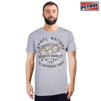 Petrol Mens Basic Tees Slim Fit 13146 (Heather Gray)