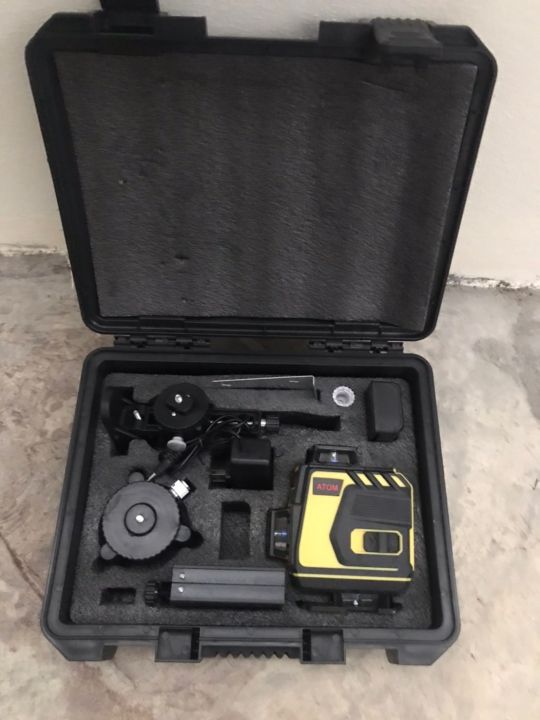 16-lines-3d-4d-laser-level-tool-atom-เลเซอร์ระดับ-16-เส้น-360-laser-level-พร้อมกล่องเก็บอุปกรณ์-เครื่องวัดระดับเลเซอร์-เลเซอร์-ขายดี