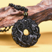New process Candles Candleholders obsidian brave peace buckle pendant men