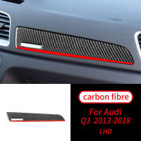 สำหรับ Audi Q3 2013-2018คาร์บอนไฟเบอร์ Co-Pilot Dashboard Decor Strip สติกเกอร์รถอุปกรณ์ตกแต่งภายใน