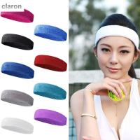 CLARON ที่คาดหัวแฟชั่นสายรัดที่มีสีสันกีฬาบาสเกตบอลโยคะที่คาดกันเหงื่อเทนนิส