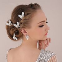 【hot】✥■  New Wedding Accessories Hair Jewelry Headwear Plated U Hairpin Sticks Bridal F1608