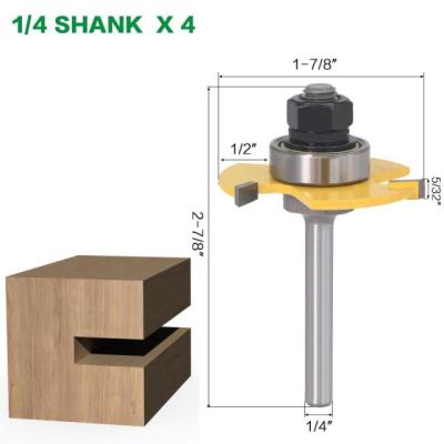 1ชิ้น6Mm/1/4 "/8Mm/12Mm/12.7Mm ก้าน5/32" X1/2 "การประกอบร่วมกันเราเตอร์บิตบิสกิต20 Slotting ไม้ทำงานตัดบิตเราเตอร์