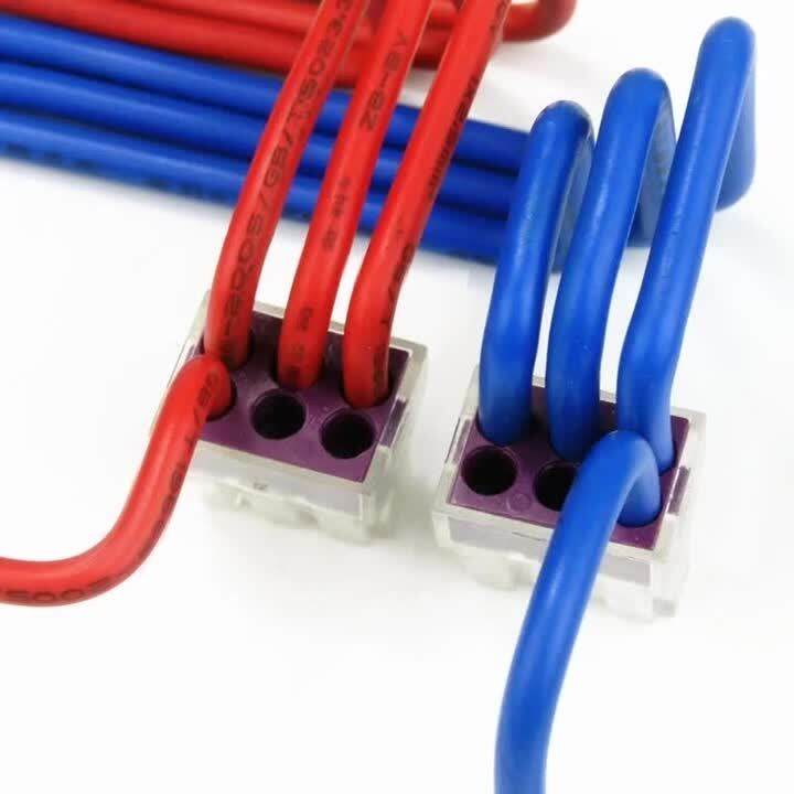 15pcs 6 Hole Quick Terminal Block 0.75 Square 2.5 Square Cable