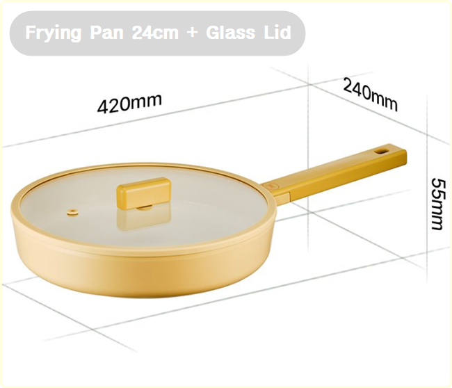 [Made in Korea] Neoflam Hei Full Induction IH Heating Wok/ Frying Pan