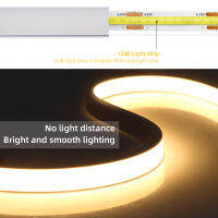 Ultra Bright COB FOB LED Neon Light Strip 24V กันน้ำซิลิกาเจลเชือกไฟกลางคืน320 Ledsm Dimmable Sensor โคมไฟห้องครัว