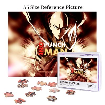 One Punch Man Wooden Jigsaw Puzzle 500 Pieces Educational Toy Painting Art Decor Decompression toys 500pcs