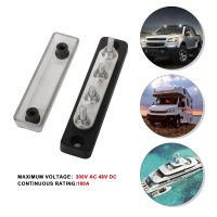 [Auto Era]Auto Bus Bar Positive Negative Battery Power Distribution Block 100A Terminal Studs Busbar Powerterminal Block สำหรับ RV Boat