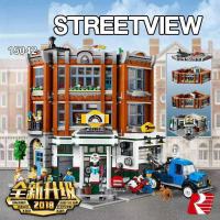 Compatible with Lego Street View Series Street Corner Auto Repair Station 10264 Adult Assembled Building Blocks Childrens Toy 15042