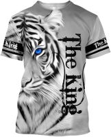 Summer Men Tiger Pattern 3D Printed T-Shirt Unisex Harajuku Casual Short Sleeve Tee Shirts