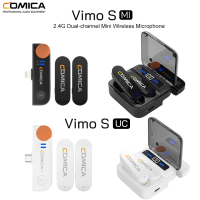 Comica Vimo S-MI 2.4G Dual-channel Mini Wireless Microphone ไร้สายแบบพกพาขนาดเล็กกระทัดรัด