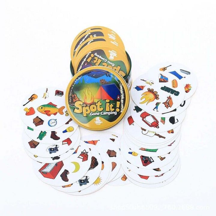 spot-it-dobble-family-friend-fun-5-เกมใน-1-การ์ดเกม-kids-indoor-outdoor-game-for-party