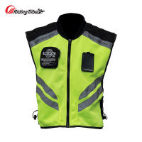 Riding Tribe Motorcycle Reflective Jacket Safty Waistcoat Warning Clothing High Visibility Moto Vest Team Uniform