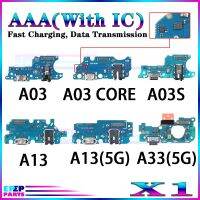 USB Charger Port Jack Dock Connector Flex Cable For Samsung A03 CORE A03S A13 A33 Charging Board Module Ports A035F A135F A032F Wall Chargers