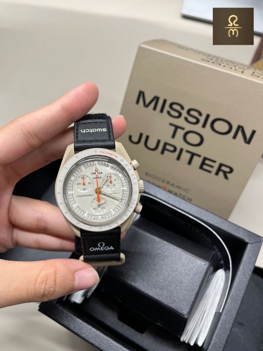 14,910円【付属品有】オメガ×スウォッチMission on JUPITER/メンズ腕時計