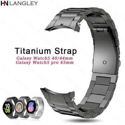 ไม่มีช่องว่างสายนาฬิกาไทเทเนียมสำหรับนาฬิกา Samsung Galaxy 5/4 40/44มม. สายนาฬิกาโลหะสำหรับ Galaxy Watch 5 Pro 45Mm/4 Classic 46 42Mm วง CarterFa