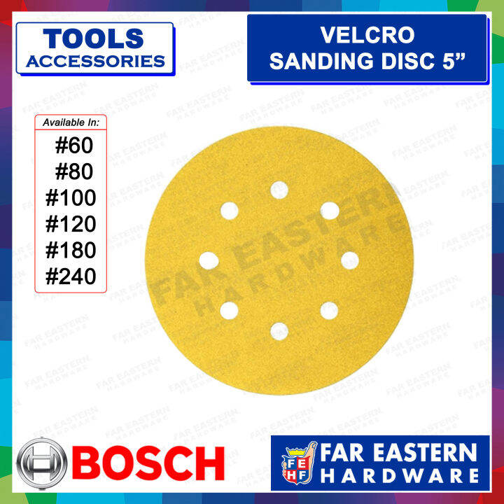 BOSCH Velcro Sanding Disc 5" for Orbital Sander C411 (per piece) FAR