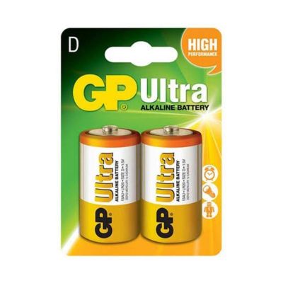 ถ่าน Gp Alkaline ขนาด D 1.5V แพค 2 ก้อน ของใหม่ ของแท้ สามารถออกใบกำกับภาษีได้