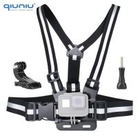 ∋✔❈ Adjustable Elastic Chest Strap Harness Mount with Reflective Tape for GoPro Hero 12 11 10 9 8 7 6 5 DJI Osmo Action Accessories