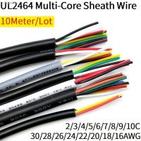 ✆ Copper Wire 28 26 24 22 20 18 16 AWG PVC Jacketed Channel Sheath 2 3 4 5 6 7 8 9 10 Core Insulation Signal Control Cable UL2464