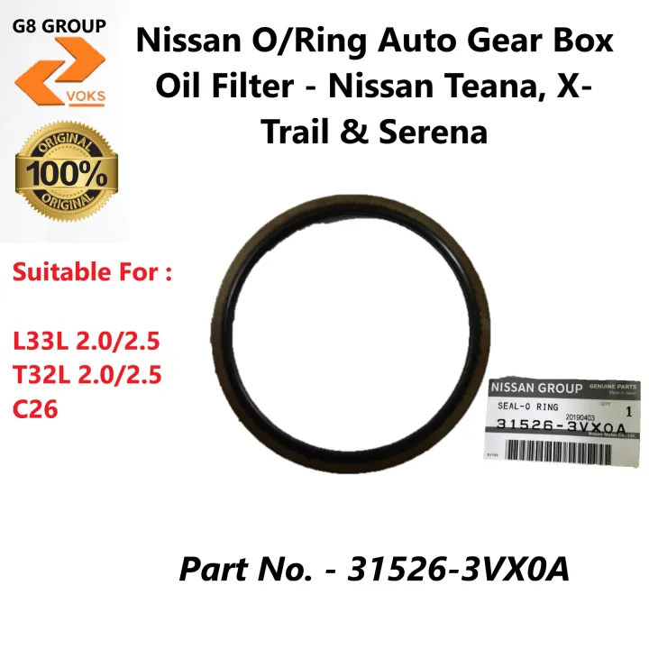 Nissan O/Ring Auto Gear Box Oil Filter - Nissan Teana, X-Trail & Serena ...