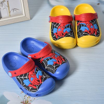Disney Kids Sandals Cartoon Summer Non-slip Children Boys Girls Baby Slippers Soft Sole Garden Shoes Anti-Slip