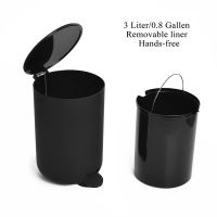 Bathroom Set Small Trash Can, Toothbrush Holder, Soap Dispenser, Dressing Table, Toilet Brush and Holder