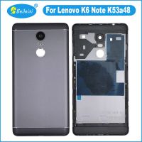 【✴COD✴】 jiejiu65879742 เคสฝาครอบด้านหลังสำหรับ Lenovo K6 Note K53a48,อะไหล่ทดแทนด้านหลังทนทานฝาหลังมีเลนส์กล้องหลัง