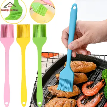 Heat Resistant Silicone Spatula Barbeque Oil Condiment Brush Cook BBQ  Kitchen Bar Cake Baking Tools Utensil Supplies Accessories