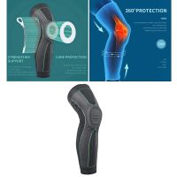 Elasticity Long Knee Brace Sleeve Wrap Gel Pad Antislip Skating Cycling Bike Adult Safety Guards Sports Protective Gear Supports Braces