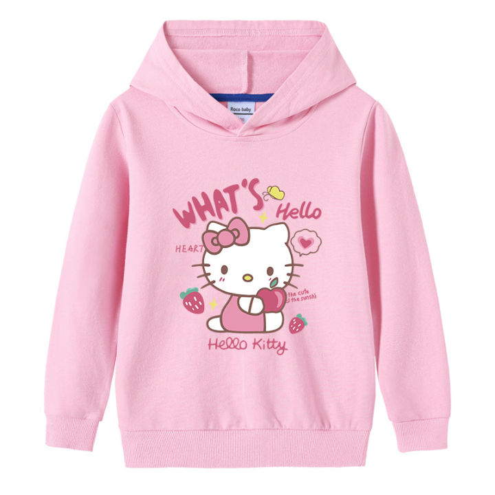 kitty-cat-hoodie-เสื้อผ้าเด็กแฟชั่นผ้าฝ้าย100-เด็ก-hoodie-พร้อมกระเป๋าชายหญิงแขนยาวการ์ตูน-autumn