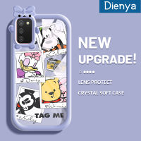 Dienya เคส F02s ปลอกสำหรับ Samsung A02s เคสมือถือรูปการ์ตูนเมาส์นุ่มรูป A03กันกระแทกแบบใส