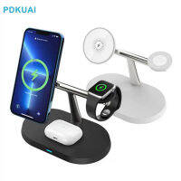 3 In 1 22W Magnetic Wireless Charger Dock Station สำหรับ  15 14 13 12 Pro Max Plus   9 Fast Charging Stand