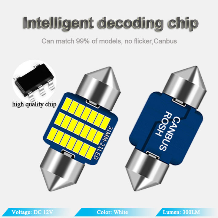 10ชิ้นรถยนต์-c5w-พู่ห้อยหลอดไฟ-led-c-an-bus-31มิลลิเมตร36มิลลิเมตร39มิลลิเมตร41มิลลิเมตร12โวลต์7000พันสีขาวอัตโนมัติภายในโดมลำต้นไฟป้ายทะเบียนโคมไฟ