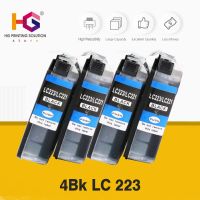 【100%-New】 Gadget Lab Bd 4Pcs LC223สีดำสำหรับ Brother LC223 LC หมึกสำหรับ DCP-J4120DW MFC-J4420DW/J4620DW 4625DW 5320DW