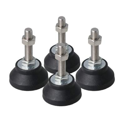 Adjustable Fixed Threaded Pole Leveling Foot Leg Leveler 50mm Base Dia M12x80mm for Tables to Adjust Height Pack of 4 Furniture Protectors  Replacemen