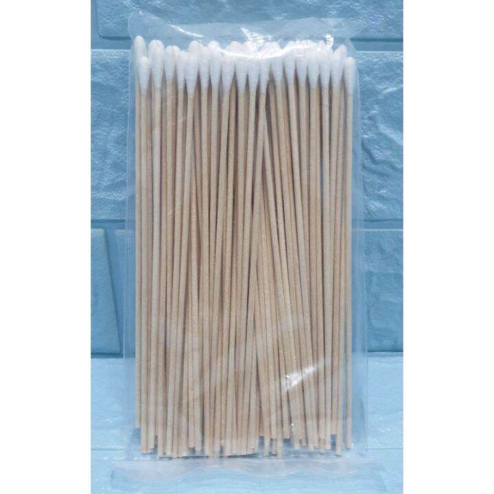 200 Tamponi Di Cotone Con Manico In Legno - Applicatori Lunghi Per Beauty E Hobby - Foto 11