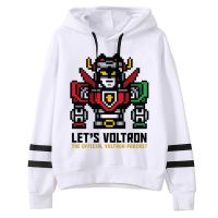 Voltron เสื้อมีฮู้ดสำหรับผู้หญิง,เสื้อมีฮู้ดสำหรับผู้หญิงสไตล์ Y2k ยุค90แขนยาววินเทจอะนิเมะมีฮู้ด