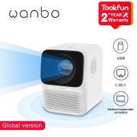 Global Version Wanbo Projector T2 MAX 1080P HD Four-Directional Trapezoidal Correction Side Screen Projection Dual Speakers