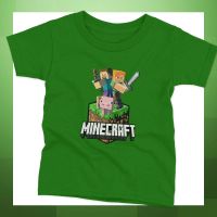 เสื้อเด็ก และ ผู้ใหญ่ minecraft ยอดฮิต cotton 100%