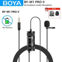 BOYA BY-M1โปร II 6เมตรที่หนีบไมโครโฟนคอนเดนเซอร์สำหรับคอมพิวเตอร์พีซีมาร์ทโฟน Iphone DSLR สตรีมมิ่ง Youtube บันทึก Vlog